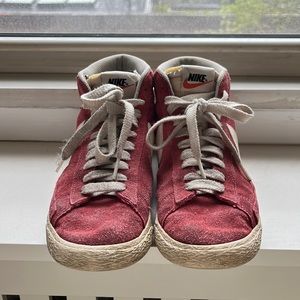 Red Nike Blazers